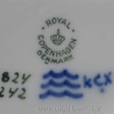 Wazon porcelanowy z żaglówką, Dania, Royal Copenhagen (Królewska Fabryka Porcelany) 1957r