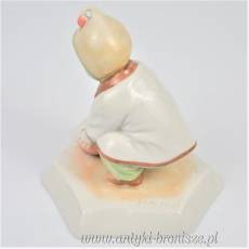 Dziecko z piłką art deco A. Sinkó Zsolnay węgierska porcelana lata 30te