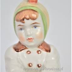 Dziecko z piłką art deco A. Sinkó Zsolnay węgierska porcelana lata 30te