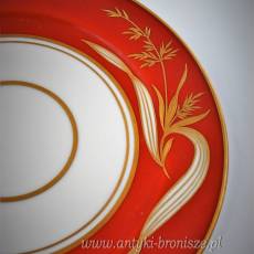 Filiżanka porcelanowa (trio) ręcznie malowana Niemcy Rhenania Duisdorf 1935-1957r