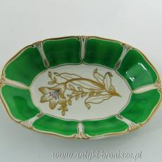 Paterka porcelanowa (półmisek) ręcznie malowana Ilmenauer Porzellanfabrik Graf von Henneberg AG 1934-1949r.