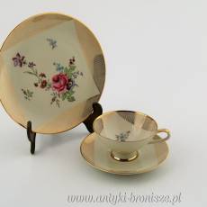 Filiżanka porcelanowa (trio) Porzellanfabrik Bareuther & Co. A.G. lata 60.XXw