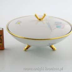 Bombonierka porcelanowa Niemcy Windischeschenbach Oscar Schaller & Co. Nachfolger 1930-1950.