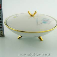 Bombonierka porcelanowa Niemcy Windischeschenbach Oscar Schaller & Co. Nachfolger 1930-1950.