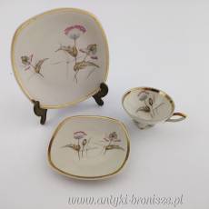 Filiżanka porcelanowa (trio) Niemcy Bawaria Porzellanfabrik Mitterteich A.G. 1931-1945r.