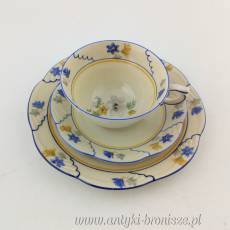 Filiżanka porcelanowa (trio) Niemcy Bawaria Schwarzenhammer Porzellanfabrik Schumann & Schreider ok 1952r.
