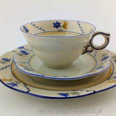 Filiżanka porcelanowa (trio) Niemcy Bawaria Schwarzenhammer Porzellanfabrik Schumann & Schreider ok 1952r.