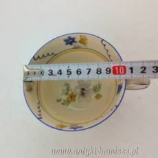 Filiżanka porcelanowa (trio) Niemcy Bawaria Schwarzenhammer Porzellanfabrik Schumann & Schreider ok 1952r.