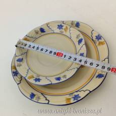 Filiżanka porcelanowa (trio) Niemcy Bawaria Schwarzenhammer Porzellanfabrik Schumann & Schreider ok 1952r.