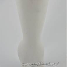 Wazon kot projekt Torok Janos Zsolnay węgierska porcelana lata 60te unikalny biały