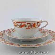 Filiżanka porcelanowa (trio) Niemcy Bawaria Schirnding Porzellan A.G. 1925-1936r.