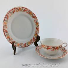 Filiżanka porcelanowa (trio) Niemcy Bawaria Schirnding Porzellan A.G. 1925-1936r.