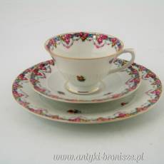 Filiżanka porcelanowa (trio) Niemcy Bawaria Arzberg Carl Schumann Porzellanfabrik ok 1918-1929r