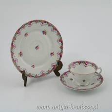 Filiżanka porcelanowa (trio) Niemcy Bawaria Arzberg Carl Schumann Porzellanfabrik ok 1918-1929r