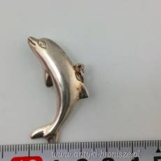 wisiorek duży delfin srebro nie puncowane