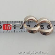 Kolczyki w kształcie cyfry 8 srebro 925 Polska długość 6,5 cm