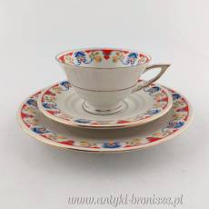 Filiżanka porcelanowa Art- Deco (trio) Niemcy Turyngia Kahla 1931-1945r