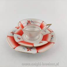 Filiżanka porcelanowa Art- Deco (trio) Bawaria