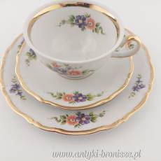 Filiżanka porcelanowa (trio) Niemcy Bawaria Winterling Kirchenlamitz lata 60 XXw