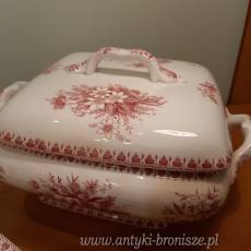 Zestaw z porcelany w rozowe wzory, sygnowana "CILLA Société CERAMIQUE Maestricht - Made in Holland" - poz. 2459