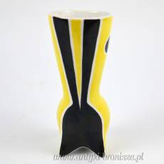 New Look Wazonik kot żółto czarny J.Török Zsolnay lata 60-te
