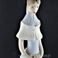 dama z kwiatami - Wiosna Royal Dux  Czechy wys.30cm