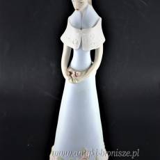 dama z kwiatami - Wiosna Royal Dux  Czechy wys.30cm