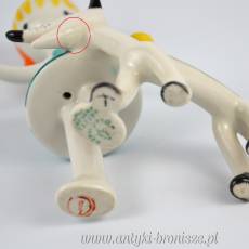 Czerwony Kapturek lalki projekt Ősz Szabó Antónia Hollohaza węgierskie figurki porcelanowe lata 60te