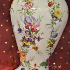 Lampa stołowa porcelana Limoges Francja lata60te wys.46cm