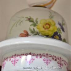 Lampa stołowa porcelana Limoges Francja lata60te wys.46cm