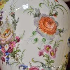 Lampa stołowa porcelana Limoges Francja lata60te wys.46cm