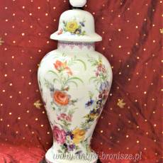 Lampa stołowa porcelana Limoges Francja lata60te wys.46cm