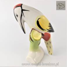 New Look dzięcioł porcelana Drasche Węgry pikasy lata 60-te wys.10cm