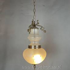 Żyrandol KULA lampa szklana sufitowa antyczna