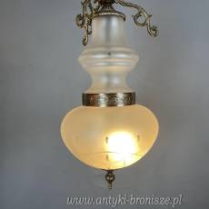 Żyrandol KULA lampa szklana sufitowa antyczna