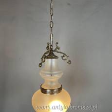 Żyrandol KULA lampa szklana sufitowa antyczna