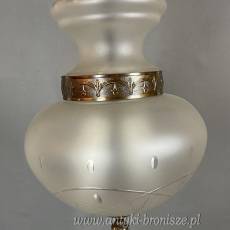 Żyrandol KULA lampa szklana sufitowa antyczna