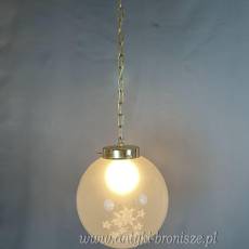Żyrandol KULA lampa szklana sufitowa antyczna