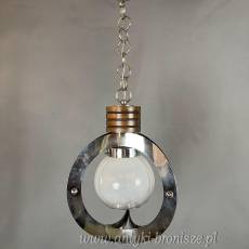 Żyrandol KULA lampa szklana sufitowa antyczna