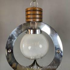 Żyrandol KULA lampa szklana sufitowa antyczna