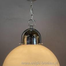 Żyrandol KULA, lampa szklana, sufitowa, antyczna