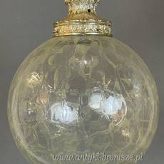 Żyrandol KULA, lampa szklana, sufitowa, antyczna