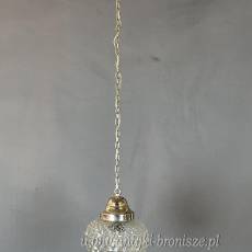 Żyrandol KULA, lampa szklana, sufitowa, antyczna