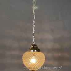 Żyrandol KULA, lampa szklana, sufitowa, antyczna