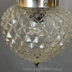 Żyrandol KULA, lampa szklana, sufitowa, antyczna