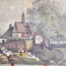 Olej na płycie  80 x 60 cm. podpisany J.Müller 1943r.