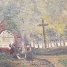 Olej na płycie  80 x 60 cm. podpisany J.Müller 1943r.