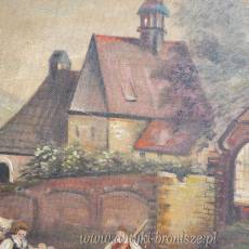Olej na płycie  80 x 60 cm. podpisany J.Müller 1943r.