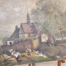 Olej na płycie  80 x 60 cm. podpisany J.Müller 1943r.