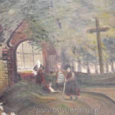 Olej na płycie  80 x 60 cm. podpisany J.Müller 1943r.
